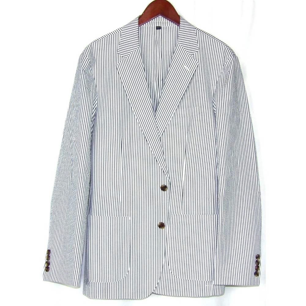 NEW! J.Crew THOMPSON Pin Striped Seersucker 2 Button Blazer Men's 40R NWT!